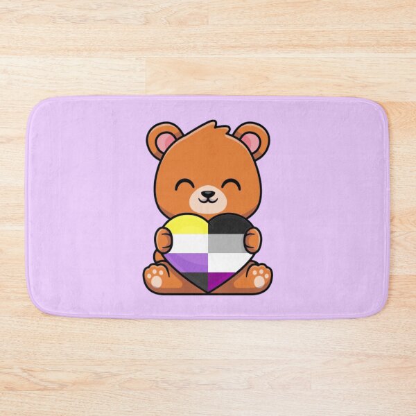 Item preview, Nonbinary Asexual Pride Flag Teddy Bear with Heart designed and sold by everything4eva.