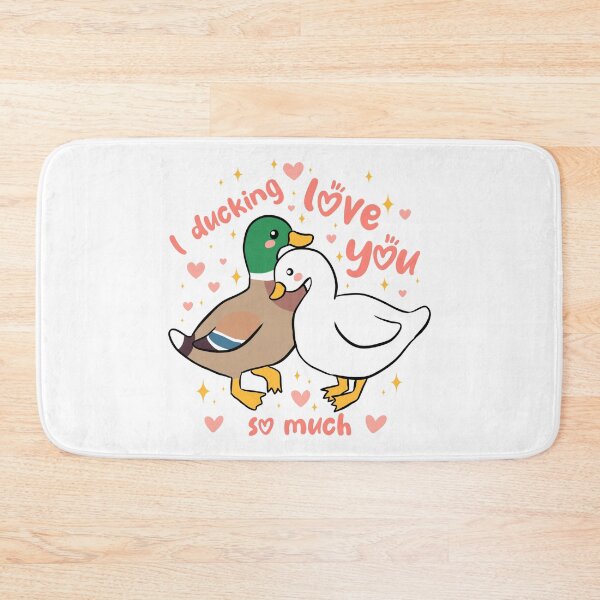 Item preview, I ducking love you a cute duck couple pun  designed and sold by Yarafantasyart.