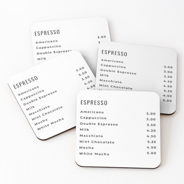 Item preview, minimal menu list designed and sold by OKR1M.