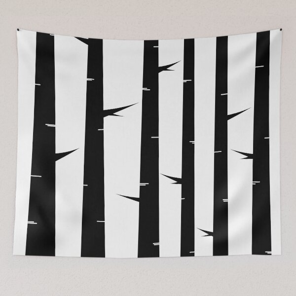 Item preview, Black and White minimalist tree pattern designed and sold by banginT.