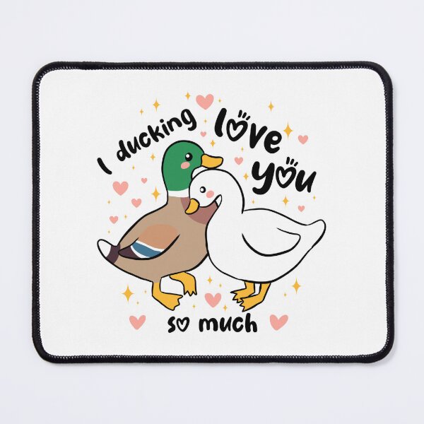 Item preview, I ducking love you a cute duck couple pun  designed and sold by Yarafantasyart.