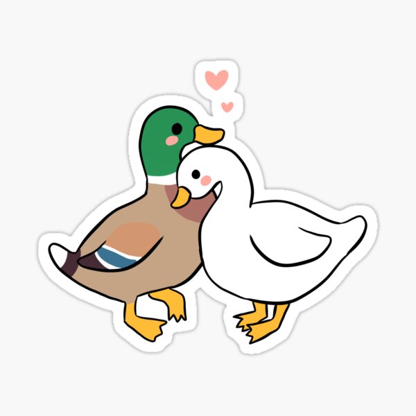 Item preview, Adorable ducks couple in love designed and sold by Yarafantasyart.