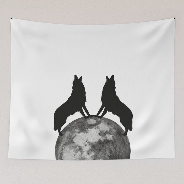 Item preview, Wolves howling on the moon designed and sold by Dessignat.