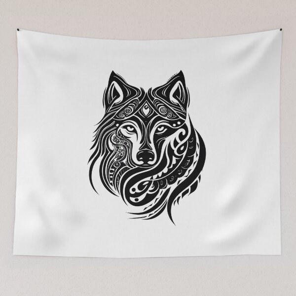 Item preview, Tribal Wolf designed and sold by ShadowAndSlate.