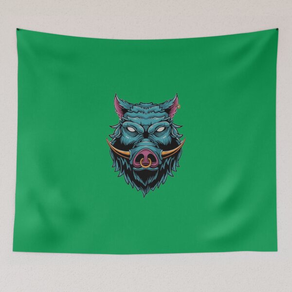 Item preview, Majestic Tusk - Beautiful Boar Head Illustration designed and sold by MediaPOX.