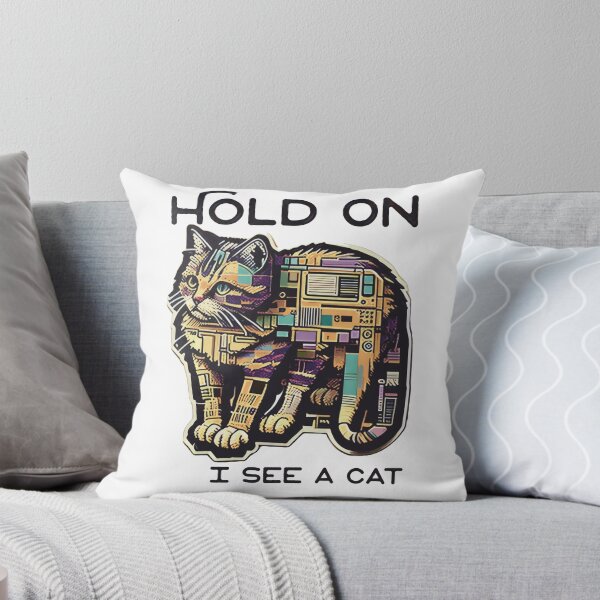 Item preview, Hold on, I see a Cat! designed and sold by HappyBox--.