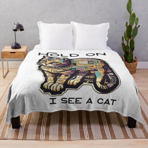 Item preview, Hold on, I see a Cat! designed and sold by HappyBox--.