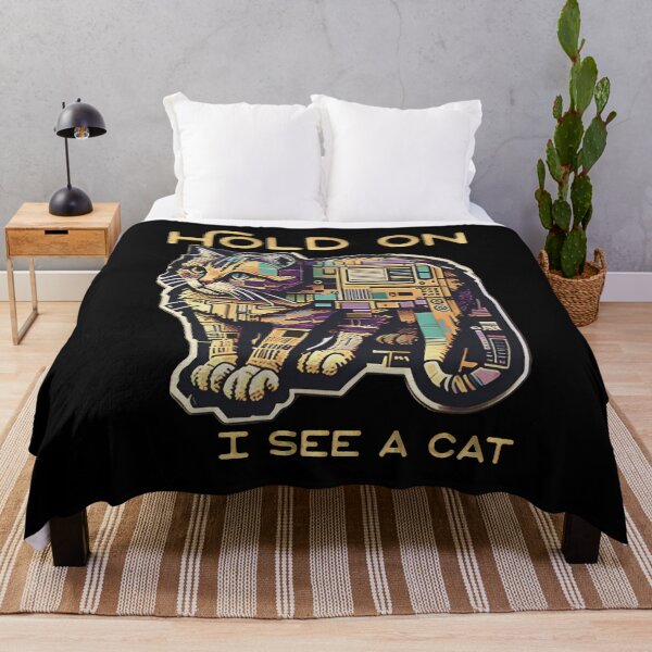 Item preview, Hold on, I see a Cat! designed and sold by HappyBox--.