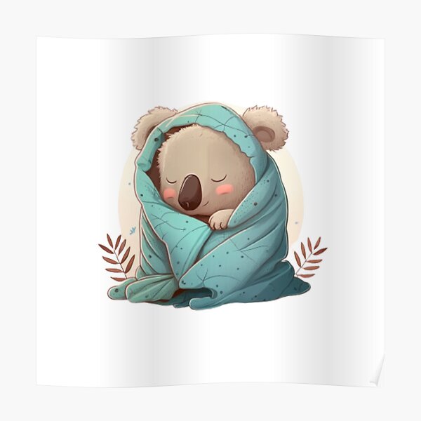 Snooze Therapy with Koala Poster