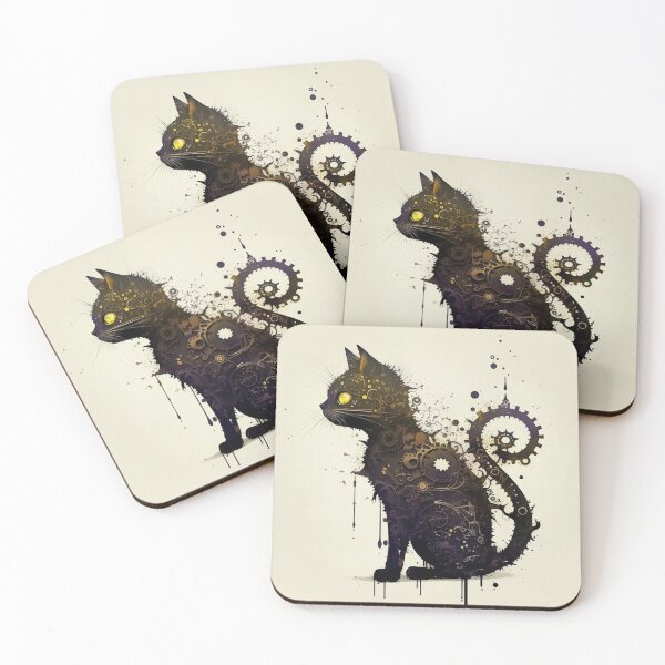 Item preview, Steampunk Animals - Mechanical Cats #20 designed and sold by MindAsylum.