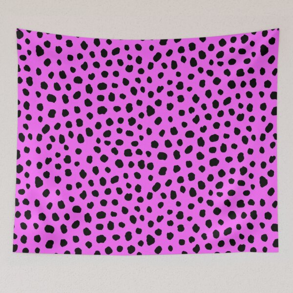 Item preview, Black and Bright Magenta, Animal Print, Brush Stroke Spots designed and sold by OneThreeSix.