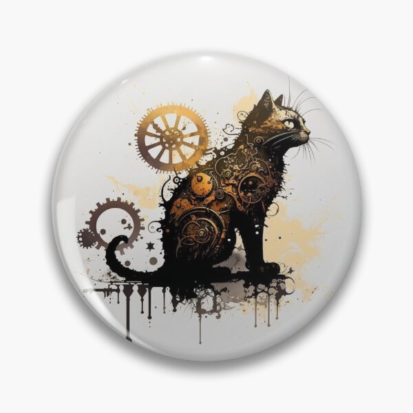 Item preview, Steampunk Animals - Mechanical Cats #21 designed and sold by MindAsylum.