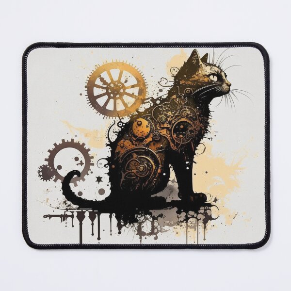 Item preview, Steampunk Animals - Mechanical Cats #21 designed and sold by MindAsylum.