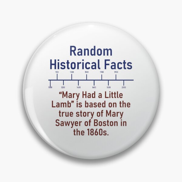 Item preview, Mary Had A Little Lamb - History Fact designed and sold by CrankyOldDude.