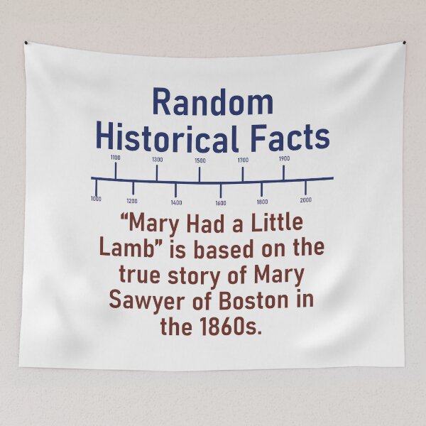 Item preview, Mary Had A Little Lamb - History Fact designed and sold by CrankyOldDude.