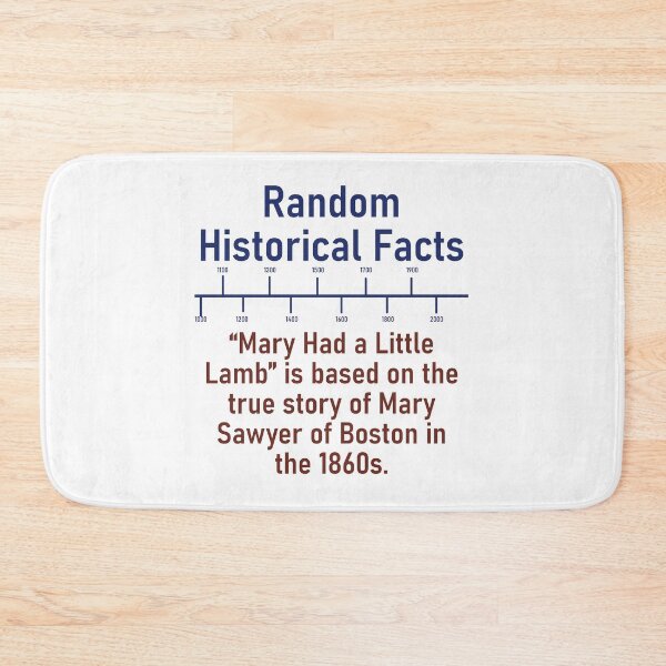 Item preview, Mary Had A Little Lamb - History Fact designed and sold by CrankyOldDude.