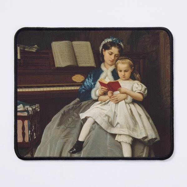 Item preview, Reading Lesson (1865) - Auguste Toulmouche designed and sold by SALON DES ARTS.
