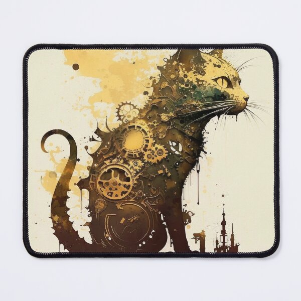Item preview, Steampunk Animals - Mechanical Cats #23 designed and sold by MindAsylum.