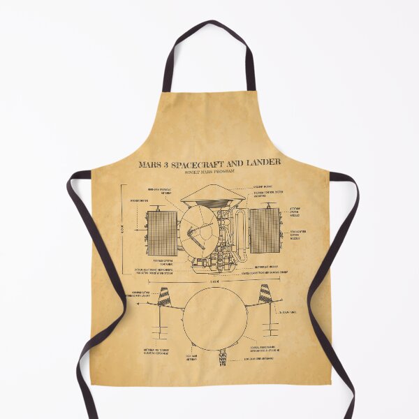 Item preview, Soviet Mars Program: Mars 3 Spacecraft and Lander (Aged Parchment) designed and sold by BGALAXY.