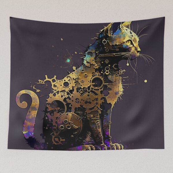 Item preview, Steampunk Animals - Mechanical Cats #24 designed and sold by MindAsylum.