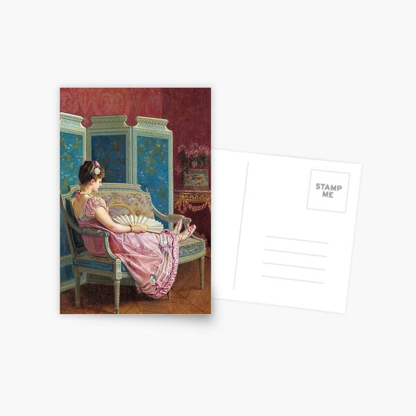 Item preview, Idle Thoughts (1872) - Auguste Toulmouche designed and sold by SALON DES ARTS.