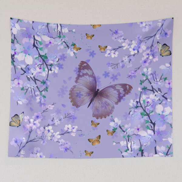 Item preview, Butterflies and cherries flowers. designed and sold by adlkh.