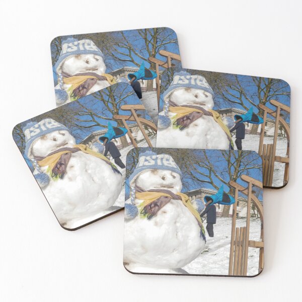 Item preview, Snowman with sled, hat and scarf, Bremen, Germany designed and sold by Torsten  Krüger.