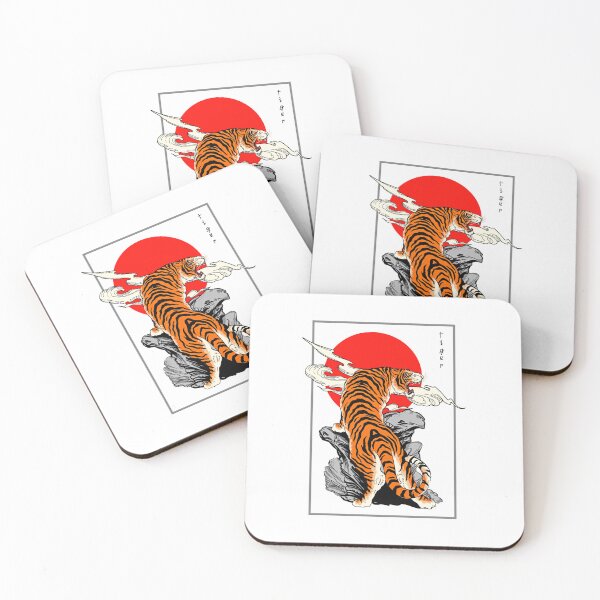 Item preview, Estampado de tigre japonés designed and sold by Fairyflair Co.