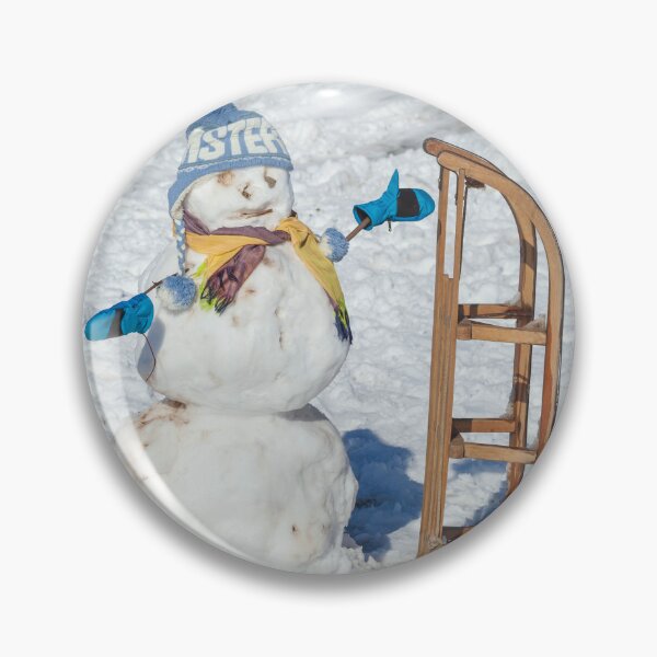 Item preview, Snowman with sled, hat and scarf, Bremen, Germany designed and sold by Torsten  Krüger.