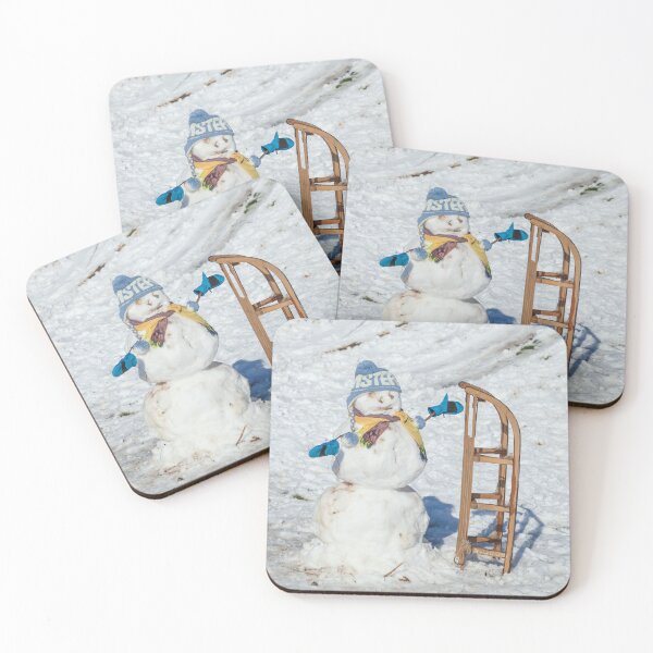 Item preview, Snowman with sled, hat and scarf, Bremen, Germany designed and sold by Torsten  Krüger.