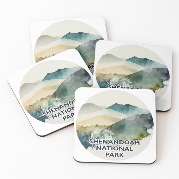 Item preview, Shenandoah National Park Boho Watercolor Circle designed and sold by PikoApparel.