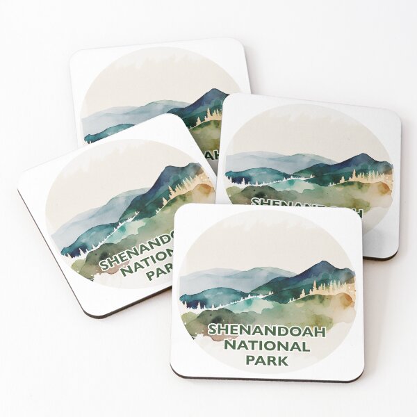 Item preview, Shenandoah National Park Boho Watercolor Circle designed and sold by PikoApparel.