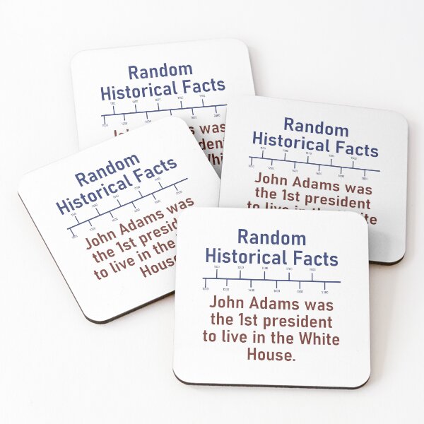 Item preview, John Adams Was The 1st President To Live - History Fact designed and sold by CrankyOldDude.