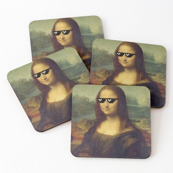 Artikelvorschau, Mona Lisa mit Sonnenbrille entworfen und verkauft von Bunkwaa.
