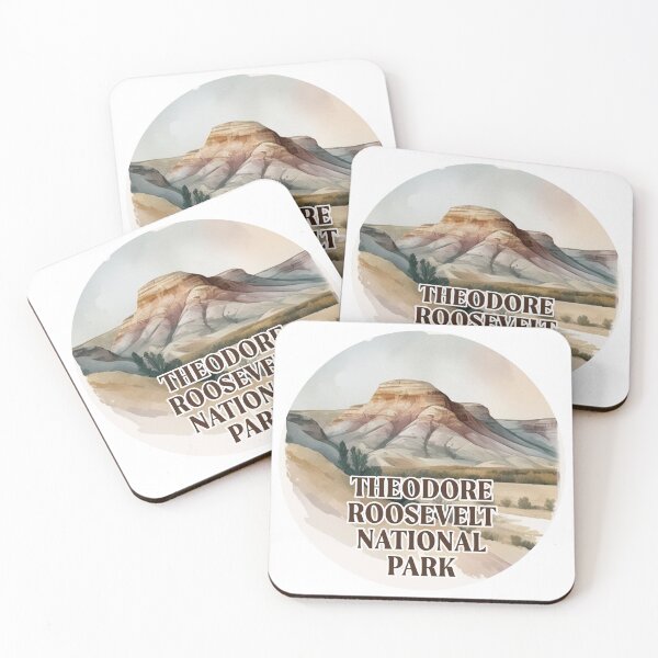 Item preview, Theodore Roosevelt National Park Boho Watercolor Circle designed and sold by PikoApparel.