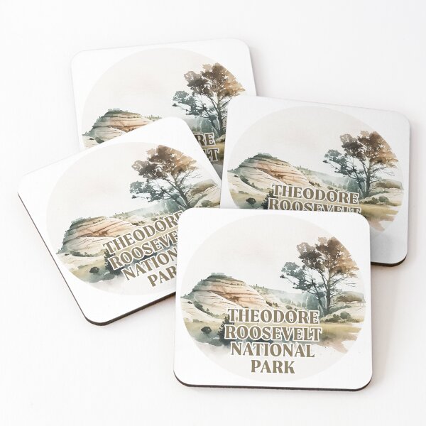 Item preview, Theodore Roosevelt National Park Boho Watercolor Circle designed and sold by PikoApparel.