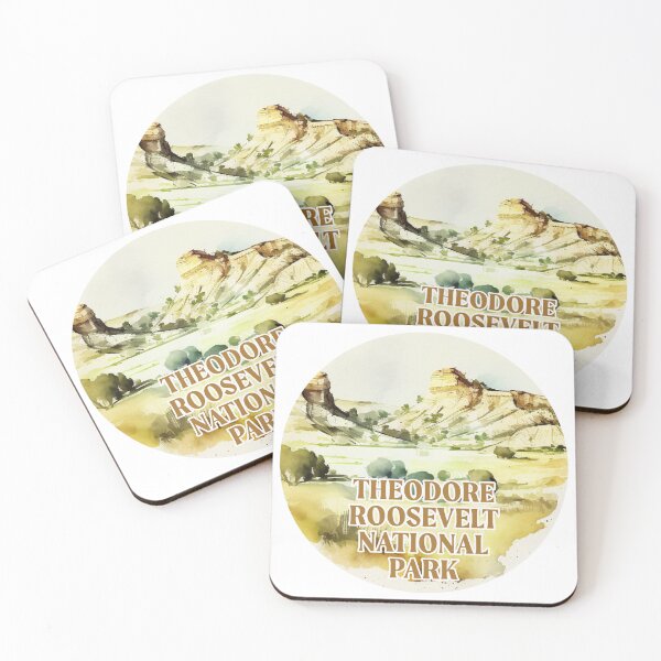 Item preview, Theodore Roosevelt National Park Boho Watercolor Circle designed and sold by PikoApparel.