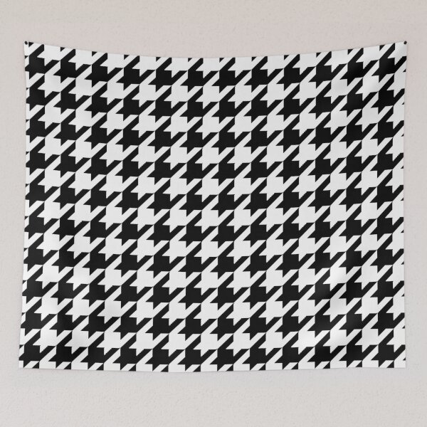 Item preview, Black minimalist houndstooth pattern abstract aesthetic  designed and sold by Loveartse.