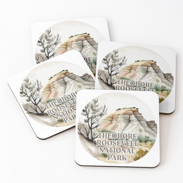 Item preview, Theodore Roosevelt National Park Boho Watercolor Circle designed and sold by PikoApparel.