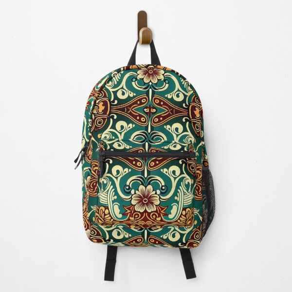 Item preview, Tribal Polynesian Green Hibiscus Flower pattern designed and sold by AstraNovaStudio.