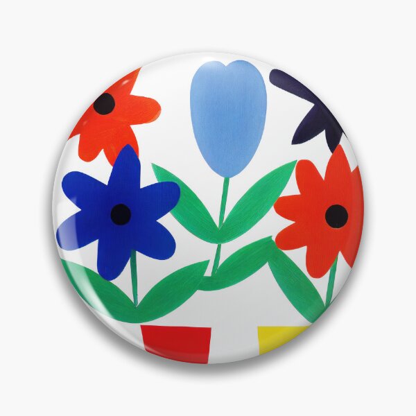 Item preview, Fiori Riso nº 06 - Minimalist Colorful Flowers Risoprint designed and sold by Futuristicas.