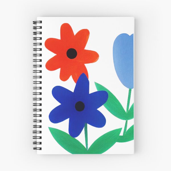 Item preview, Fiori Riso nº 06 - Minimalist Colorful Flowers Risoprint designed and sold by Futuristicas.