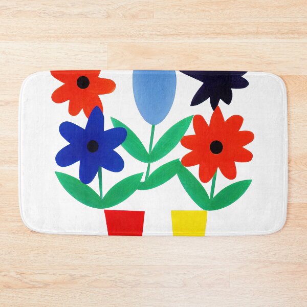 Item preview, Fiori Riso nº 06 - Minimalist Colorful Flowers Risoprint designed and sold by Futuristicas.