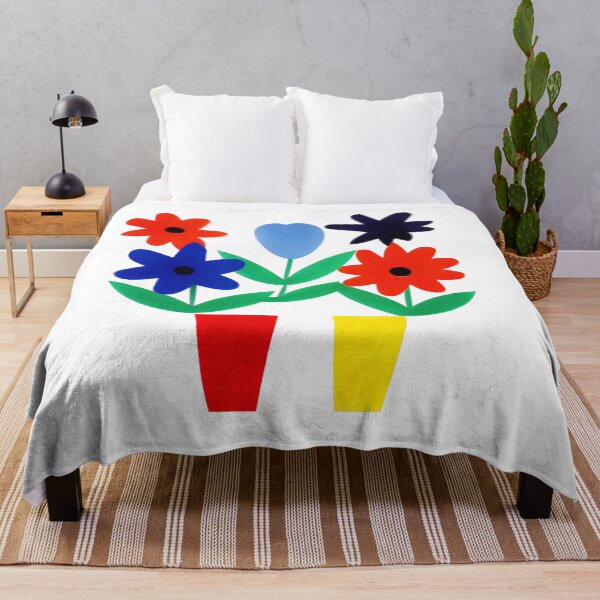 Item preview, Fiori Riso nº 06 - Minimalist Colorful Flowers Risoprint designed and sold by Futuristicas.