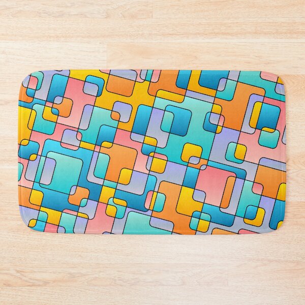Item preview, Colorful abstract geometrical square background designed and sold by Familyshmot.
