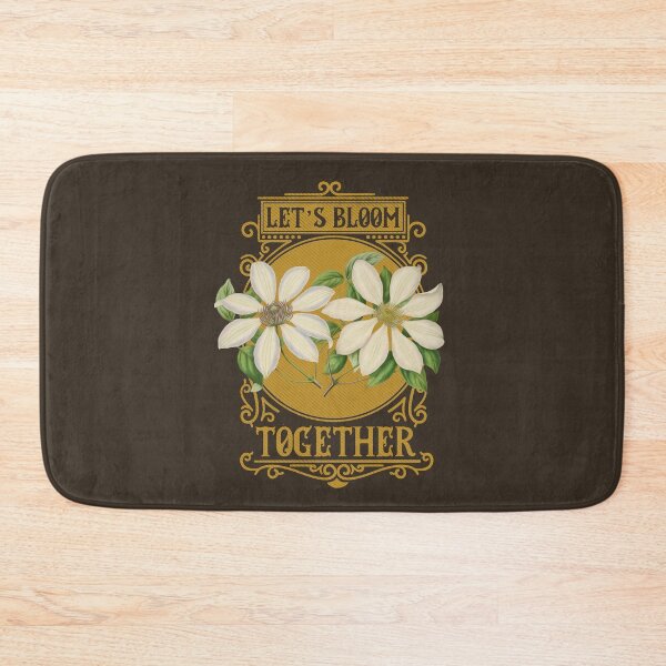 Item preview, Let's Bloom Together | Colorful Artwork | Mustard Lettering designed and sold by VintagePlantJoy.