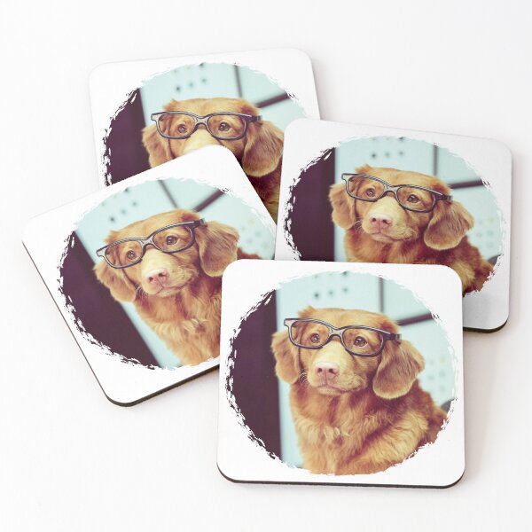 Item preview, Smart Cute Dog With Glasses designed and sold by AlexMancic.
