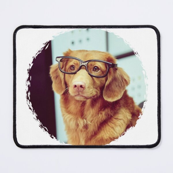 Item preview, Smart Cute Dog With Glasses designed and sold by AlexMancic.