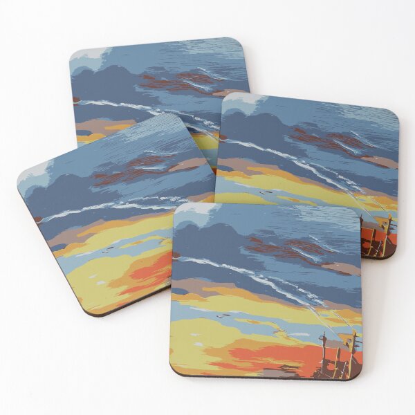 Item preview, Vintage Abstract Illustration:- Retro Landscape Illustration-Vintage Landscape art  designed and sold by typoinspired.