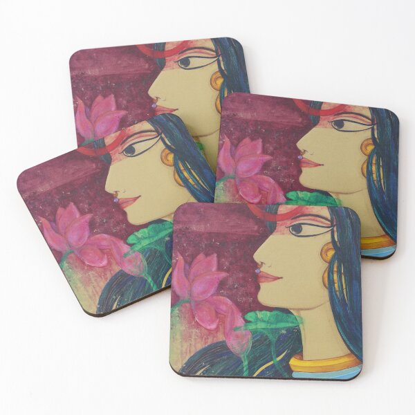 Item preview, Sanjh - An Indian Traditional Woman with a Crescent Bindi designed and sold by Sheetansh.